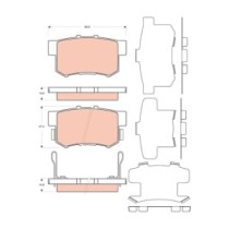 Set placute frana,frana disc TRW AUTOMOTIVE