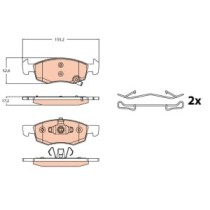 Set placute frana,frana disc TRW AUTOMOTIVE