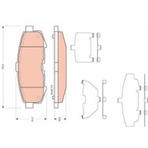 Set placute frana,frana disc TRW AUTOMOTIVE