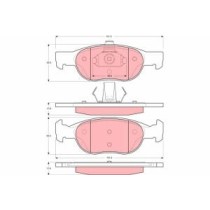 Set placute frana,frana disc TRW AUTOMOTIVE