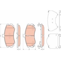 Set placute frana,frana disc TRW AUTOMOTIVE