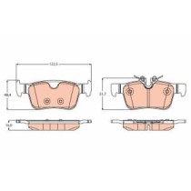 Set placute frana,frana disc TRW AUTOMOTIVE