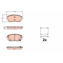 Set placute frana,frana disc TRW AUTOMOTIVE