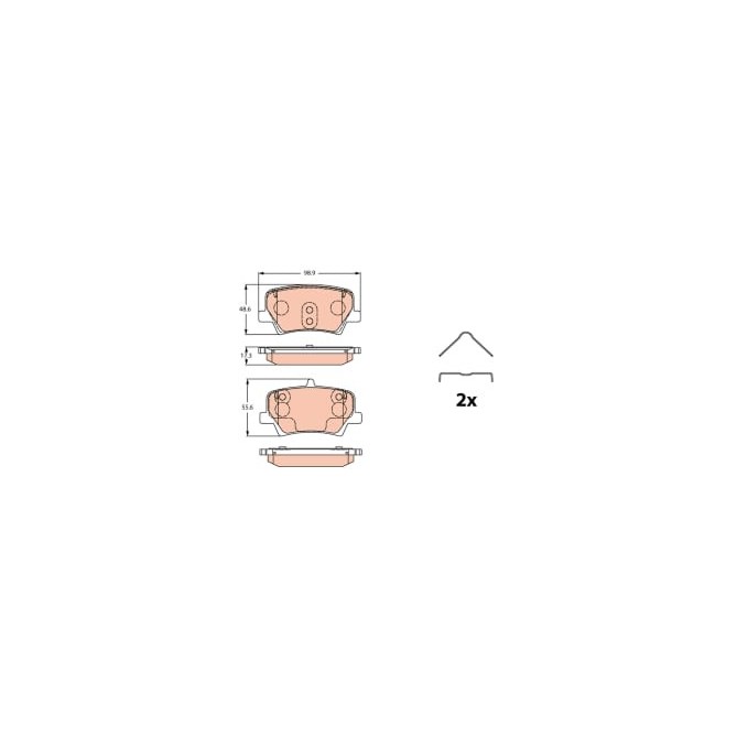 Set placute frana,frana disc TRW AUTOMOTIVE