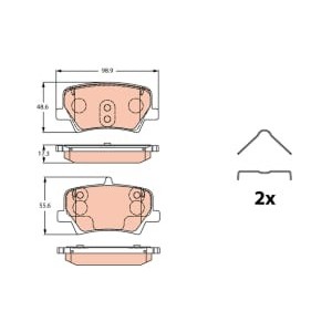 Set placute frana,frana disc TRW AUTOMOTIVE