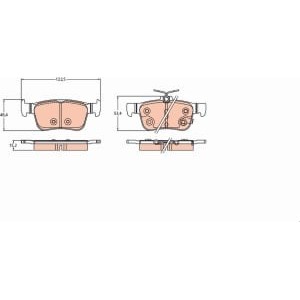 Set placute frana,frana disc TRW AUTOMOTIVE