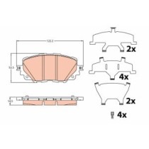 Set placute frana,frana disc TRW AUTOMOTIVE