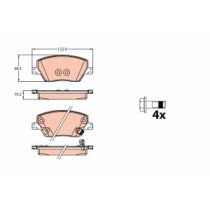 Set placute frana,frana disc TRW AUTOMOTIVE