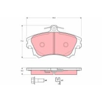 Set placute frana,frana disc TRW AUTOMOTIVE