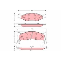 Set placute frana,frana disc TRW AUTOMOTIVE