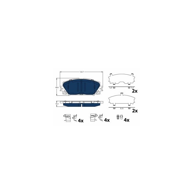 Set placute frana,frana disc TRW AUTOMOTIVE