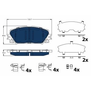 Set placute frana,frana disc TRW AUTOMOTIVE