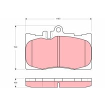 Set placute frana,frana disc TRW AUTOMOTIVE