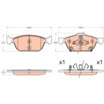 Set placute frana,frana disc TRW AUTOMOTIVE