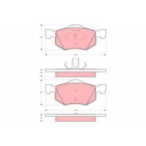 Set placute frana,frana disc TRW AUTOMOTIVE