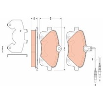 Set placute frana,frana disc TRW AUTOMOTIVE