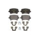 Set placute frana Spate cu suplimente suruburi ghidare etrier TEXTAR AUDI A3 A4 B6 B7 A6 ALLROAD C6 TT SEAT ALTEA EXEO