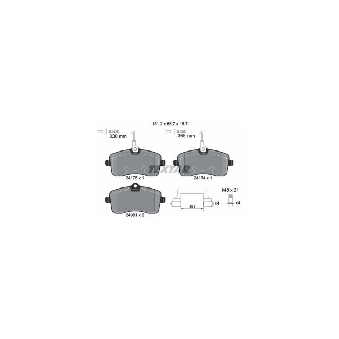 Set placute frana,frana disc TEXTAR