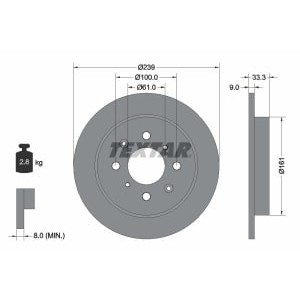 Disc frana TEXTAR