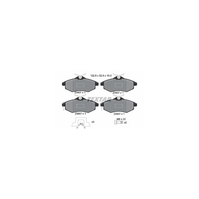 Set placute frana,frana disc TEXTAR