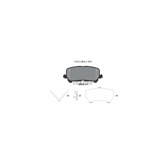 Set placute frana,frana disc TEXTAR