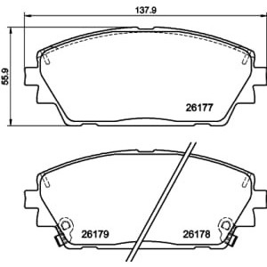 Set placute frana,frana disc TEXTAR