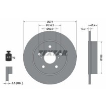 Disc frana TEXTAR