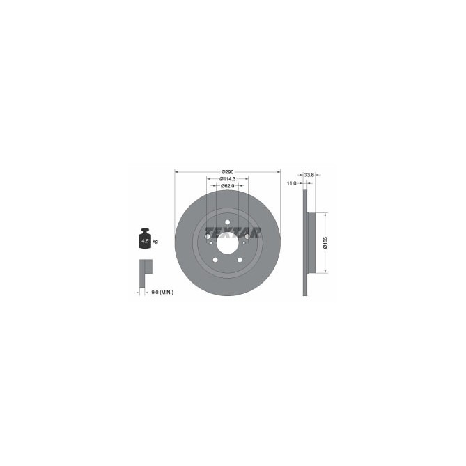 Disc frana TEXTAR