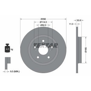 Disc frana TEXTAR