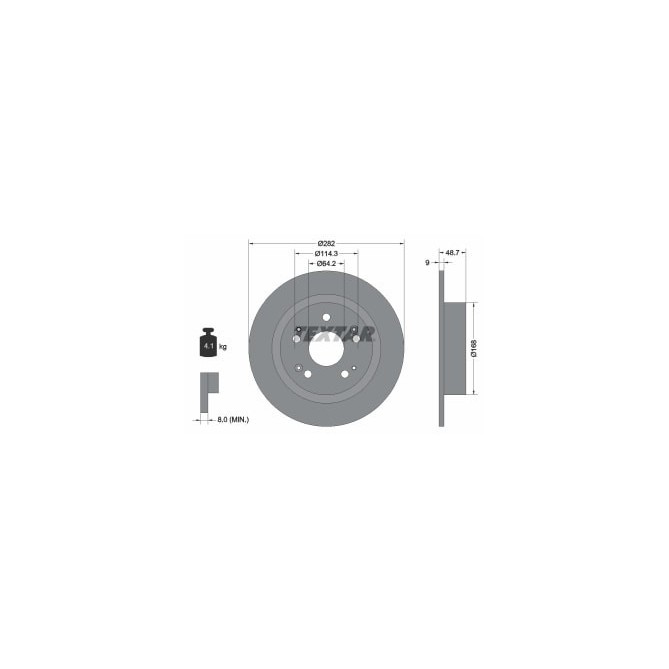 Disc frana TEXTAR