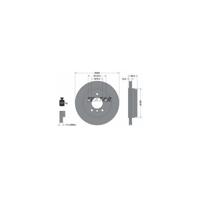 Disc frana TEXTAR