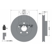 Disc frana TEXTAR