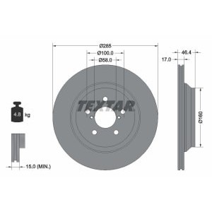 Disc frana TEXTAR