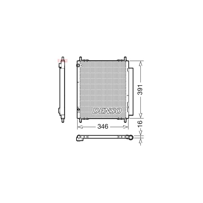 Condensator, climatizare DENSO