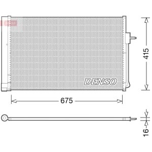 Condensator, climatizare DENSO