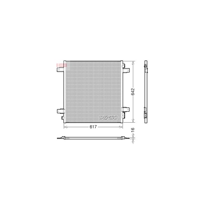 Condensator, climatizare DENSO