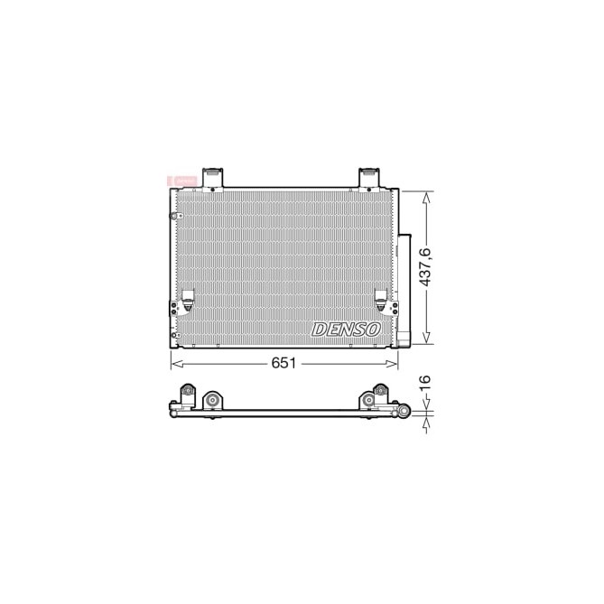 Condensator, climatizare DENSO