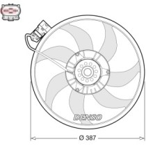 Ventilator, radiator DENSO