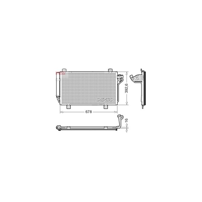 Condensator, climatizare DENSO