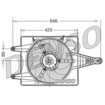 Ventilator, radiator DENSO