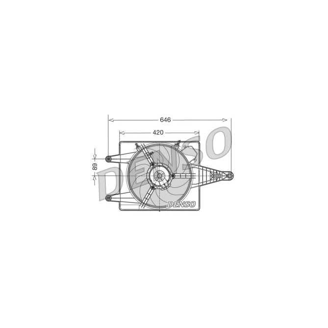 Ventilator, radiator DENSO