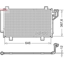 Condensator, climatizare DENSO