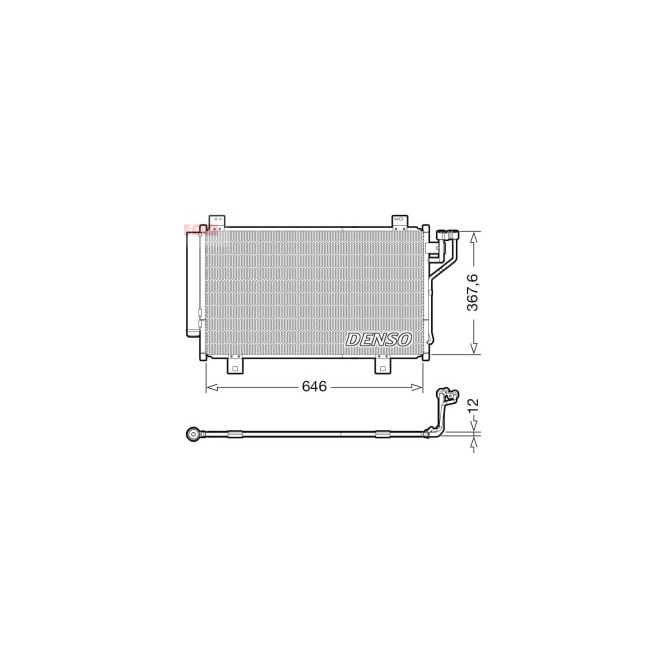 Condensator, climatizare DENSO