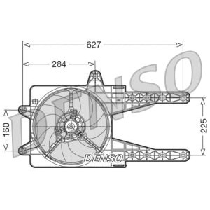 Ventilator, radiator DENSO