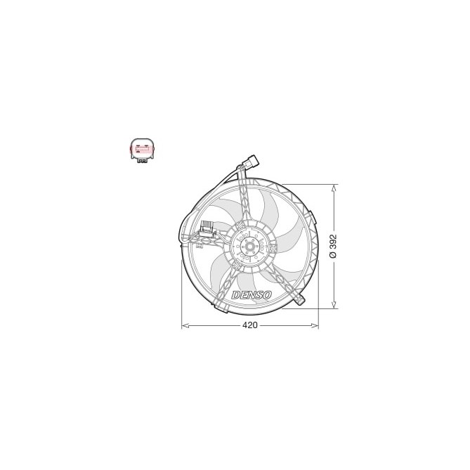 Ventilator, radiator DENSO