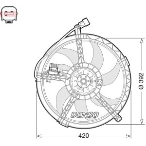 Ventilator, radiator DENSO