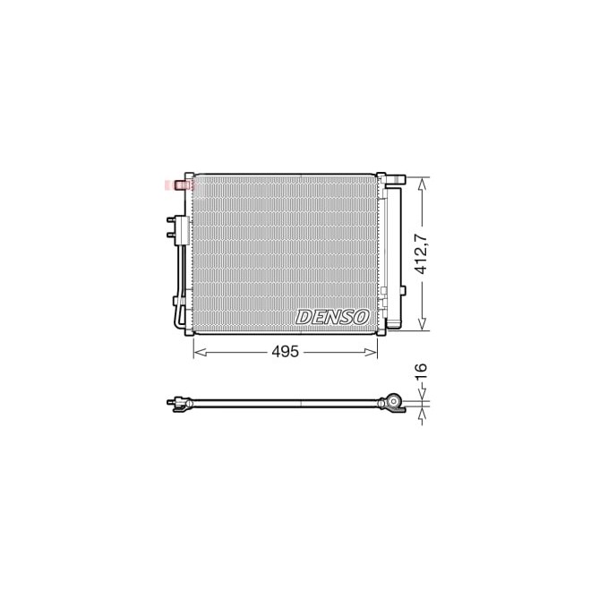 Condensator, climatizare DENSO