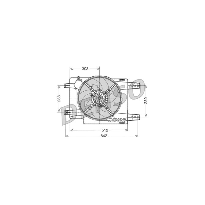 Ventilator, radiator DENSO