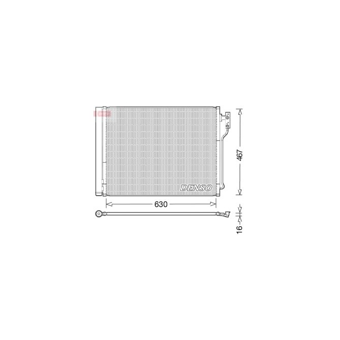 Condensator, climatizare DENSO