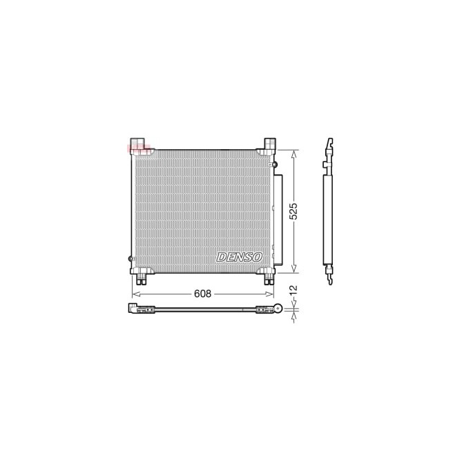 Condensator, climatizare DENSO